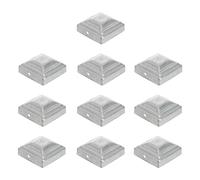 10 pezzi di copricolonna for pali di recinzione, copricolonna zincati, copricolonna in legno, copricolonna in ferro quadrato, decorazione for la casa e il giardino