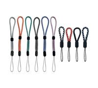 10 Pezzi di Corda da Polso Intrecciata A Colori, Cordino Regolabile per Cellulare, Ciondolo Intrecciato Multifunzione, Adatto per Disco U, Fotocamera, Scheda di Lavoro, Chiave.