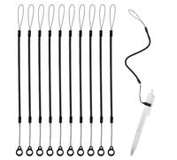 10 Pezzi di Cordini per Penna, Cordino Elastico con Anelli, Cordino Retrattile per Stilo Cinturino per Penna con Clip Supporto per Stilo per Agganciare lo Stilo al Touchscreen