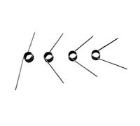 10 pezzi di diametro del filo 2mm a forma di V elicoidale molla di torsione, 60/90/120/180 gradi molla di coppia in acciaio molla tornante molla, 2x20mm-6Giri-90°