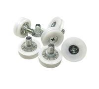 10 pezzi di diametro esterno 22 mm POM ruota guida con scanalatura a U DU22 C2L8W7M6 cassetto guida tonda ruota con cuscinetto in plastica DR19 DO19 DR22 DR26 DR28 DR30(DR30-C2L8W7M6MM)