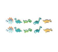 10 pezzi di dinosauro toppe colorate abiti fai -da -te piccoli dinosauri ricami ferro da ricamo su toppe per cappello da capo zaino jean