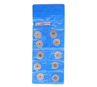 10 pezzi di disco da taglio in diamante sottile con asta, set di mole abrasive rotonde, dischi da taglio in diamante per legno, metallo, pietra, vetro e plastica, compatibili con (18 mm)