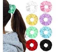 10 pezzi di elastici per capelli a tema macaron, elastici color gelato, elastici in velluto, morbidi elastici per capelli, accessori per capelli per donne e ragazze