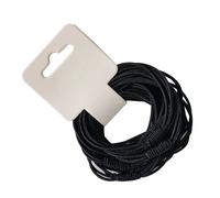 10 pezzi di elastici per capelli neri, ad alta elasticitÃ , per capelli spessi e sottili, sicuri per raccogliere le code di cavallo