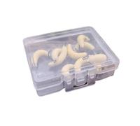 10 pezzi di esche da 2 cm, della farina bionici, esche morbide in , set di esche in per pesce persico e trota, mazze realistiche per il lago, 0,4 g, multicolore
