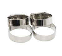 10 pezzi di fascette stringitubo in acciaio inossidabile con bullone a T - Fascette stringitubo regolabili for ristrutturazione casa e sistemi di scarico(23-25mm)