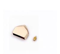 10 Pezzi di Ferma Cerniera in Metallo, Clip di Coda, Testa di Tappo con Vite, Accessori for Abbigliamento Fai da Te, fornitori di Artigianato in Pelle(B Gold)