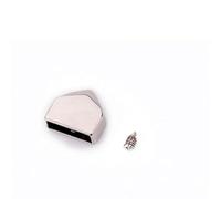 10 Pezzi di Ferma Cerniera in Metallo, Clip di Coda, Testa di Tappo con Vite, Accessori for Abbigliamento Fai da Te, fornitori di Artigianato in Pelle(B Silver)