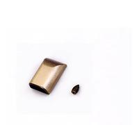 10 Pezzi di Ferma Cerniera in Metallo, Clip di Coda, Testa di Tappo con Vite, Accessori for Abbigliamento Fai da Te, fornitori di Artigianato in Pelle(A Bronze)