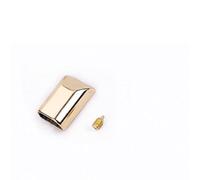 10 Pezzi di Ferma Cerniera in Metallo, Clip di Coda, Testa di Tappo con Vite, Accessori for Abbigliamento Fai da Te, fornitori di Artigianato in Pelle(A Gold)
