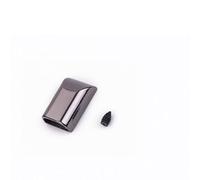 10 Pezzi di Ferma Cerniera in Metallo, Clip di Coda, Testa di Tappo con Vite, Accessori for Abbigliamento Fai da Te, fornitori di Artigianato in Pelle(A Black)