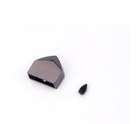 10 Pezzi di Ferma Cerniera in Metallo, Clip di Coda, Testa di Tappo con Vite, Accessori for Abbigliamento Fai da Te, fornitori di Artigianato in Pelle(B Black)