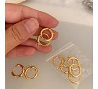 10 pezzi di fermagli per orecchini Huggier per realizzare accessori per orecchini. Puoi creare i tuoi gioielli personalizzati secondo le tue preferenze. È un regalo adatto per qualsiasi festa come San