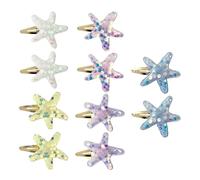 10 Pezzi Di Forcine Di Stelle Marine Per Bambini, Forcina Fresca E Carina, Forcine Rotte Per Bambini, Accessori Per Capelli Da Viaggio In Spiaggia.