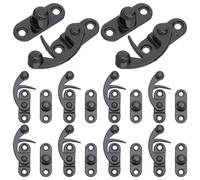 10 pezzi di gancio antico a destra con chiusura a scatto - Piccola scatola