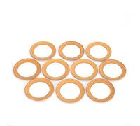 10 pezzi di gomma per anelli pistone per compressore d'aria silenzioso senza olio da 1100 W, set di guarnizioni resistenti alle alte temperature, 48 x 68 x 1 mm parti di ricambio