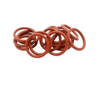 10 pezzi di guarnizione O-ring in silicone rosso spessore CS 3,5 mm diametro esterno 10~46 mm rondella impermeabile isolamento in gomma guarnizione rotonda a forma di O(OD 15mm CS 3.5mm)