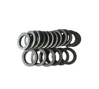 10 pezzi di guarnizioni in PTFE intrecciate in grafite for pompe, valvole e alberi - Guarnizioni for applicazioni industriali(OD100*ID80*10mmT)