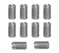10 pezzi di inserti filettati da M10 a M8, bussole filettate in acciaio inossidabile da 15 mm, adattatore filettato a vite, bussola filettata, set di riduzione filettatura (M10*M8)