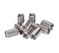 10 pezzi di inserti filettati, kit di riparazione con dado riduttore, elemento di fissaggio filettato maschio-femmina in acciaio inossidabile per la riparazione di fori danneggiati