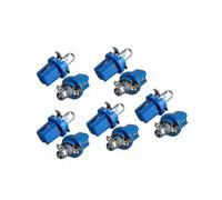 10 pezzi di lampadine a LED per cruscotto B8-5D T5 con supporto, luce blu per auto.