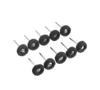 10 Pezzi Di Levigatura Abrasiva In Nylon Con Gambo Da 3 Mm, Spazzola Abrasiva For Trapano, Compatibile Con Utensili Rotanti Dremel(Black)