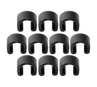 10 pezzi di metallo nero clips | Clip cavo in bicicletta | freno in bicicletta | Clip in bicicletta in bicicletta C-Type | di fili di bici da montagna ultra-luce e morsetti di serraggio