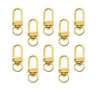 10 pezzi di metallo portachiavi gancio chiusure accessori hardware girevoli cordini bottoni a pressione ganci portachiavi clip