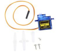 10 pezzi di microservo SG90 9G, servomotore per elicotteri, adatto ai comandi di elicotteri e aerei RC a 6 canali, coppia di 1,5 kg/cm con cavo da 250 mm, alloggiamento in ABS blu