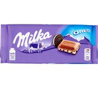10 pezzi di milka & oreo tavoletta di cioccolato al latte ripiena all'oreo 100gr