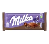 10 pezzi di milka tavoletta noisette gr 90