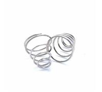 10 pezzi di molle compressione in filo acciaio inossidabile 304, a torre coniche, pressione conica Per Diy Artigianato Riparazione(0.8x8-16x20)