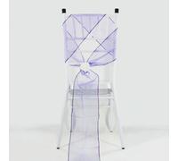 10 Pezzi di Nastri in Organza per sedie da Matrimonio, per Decorazioni per Feste (Viola Cadbury, 10 Pezzi)