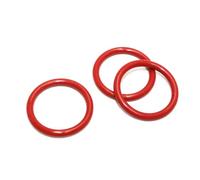 10 pezzi di O-ring di tenuta VMQ rosso, spessore 3,53 mm, diametro interno 117,07 mm, O-ring in silicone resistenti alle alte e basse temperature,124.13x117.07x3.53mm