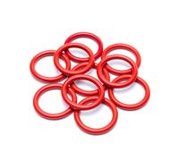 10 pezzi di O-ring in silicone rosso resistenti alle alte e basse temperature, diametro interno 76 mm, diametro esterno 90 mm, spessore 7 mm,ODxIDxCS,90x76x7mm