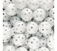 10 pezzi di palline da golf in plastica bianca, facili da pulire, adatte per la pratica al chiuso e all'aperto, realizzate in materiale PE, ottime per adulti e per tutti i livelli di abilità, accessor