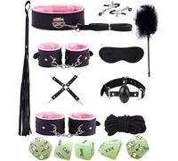 10 Pezzi Di Pelle Liscia Rosa Pratica Set Con 5 Cubo Fluorescente Verde Accessori Dadi, Accessori Di Allenamento Sportivo - K + 1