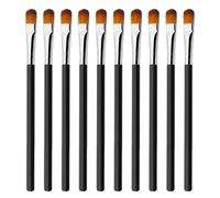 10 Pezzi Di Pennelli Per Trucco Nero, Pennello Per Ombretti Di Bellezza, Pennello Per Labbra Morbido, Pennello Per Il Comfort Comfort Di Viaggio, Pennello Per Utensili Di Bellezza