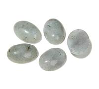 10 pezzi di perline cabochon in pietra naturale semi-ovali, howlite, turchese, lapislazzuli, perline cammeo per la creazione di gioielli, orecchini fai da te all'ingrosso - N. 24 Labradonite - 18x25