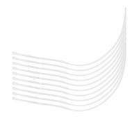 10 pezzi di pesca a mosca, 30 libbre/50 libbre Connettori ad anello ER intrecciati Affronta l'accessorio giallo (White50lb)