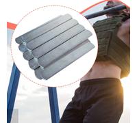 10 pezzi di pesi per allenamento, piastre in acciaio lunghe per gilet,
