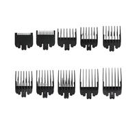 10 Pezzi Di Pettine Guida For Tagliacapelli Professionale, Protezioni For Tagliacapelli, Accessorio Universale For Tagliacapelli Da 1,5-25 Mm(10pcs Black)
