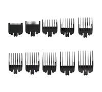 10 Pezzi Di Pettine Guida For Tagliacapelli Professionale, Protezioni For Tagliacapelli, Accessorio Universale For Tagliacapelli Da 1,5-25 Mm(10pcs Black)