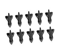 10 pezzi di pinna squalo per auto, accessori per pinne sul tetto, stile nero per la modifica 'auto