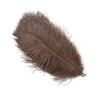 10 pezzi di piume di struzzo bianche naturali per artigianato, matrimonio, casa, carnevale, decorazione, centrotavola, 15-20 cm, 20-25 cm, 30-35 cm, piuma-29 caffè-25-30 cm, 10-12 polli