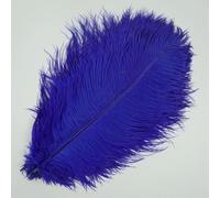 10 pezzi di piume di struzzo per artigianato, grandi piume di struzzo bianche al centro del tavolo, decorazione acchiappasogni, blu reale, 15-20 cm, 6-8 pollici