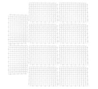 10 pezzi di plastica per giunzioni, filtro per acquario, griglia inferiore, piastra per filtro, accessori per scheda filtro per acquario, resistente griglia per filtro per (Bianca)