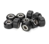 10 pezzi di puleggia folle da 5 mm con cuscinetto MR105, kit di pulegge folli in POM a basso attrito per accessori per stampanti 3D, ruote folli di ricambio per un alimentazione