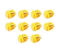 10 pezzi di pulsanti arcade da 24 mm, pulsanti arcade reattivi, gialli